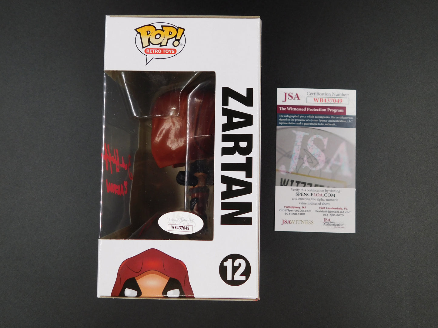 Zach Hoffman Signed Autographed Funko Pop 12 Zartan GI Joe JSA COA Red Ink