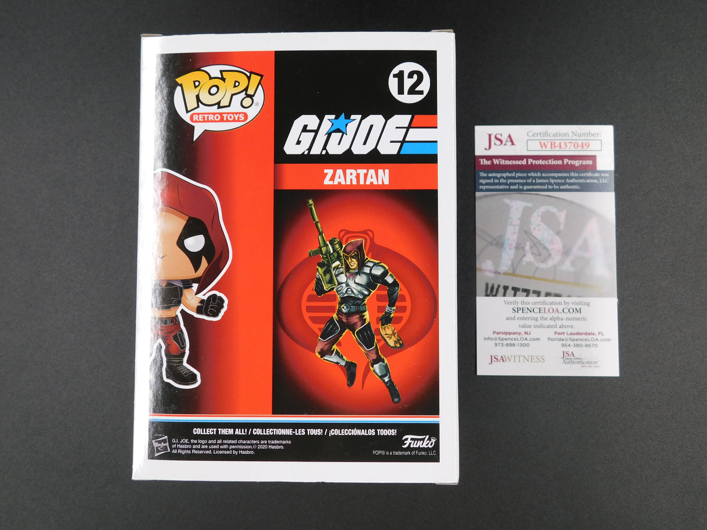 Zach Hoffman Signed Autographed Funko Pop 12 Zartan GI Joe JSA COA Red Ink