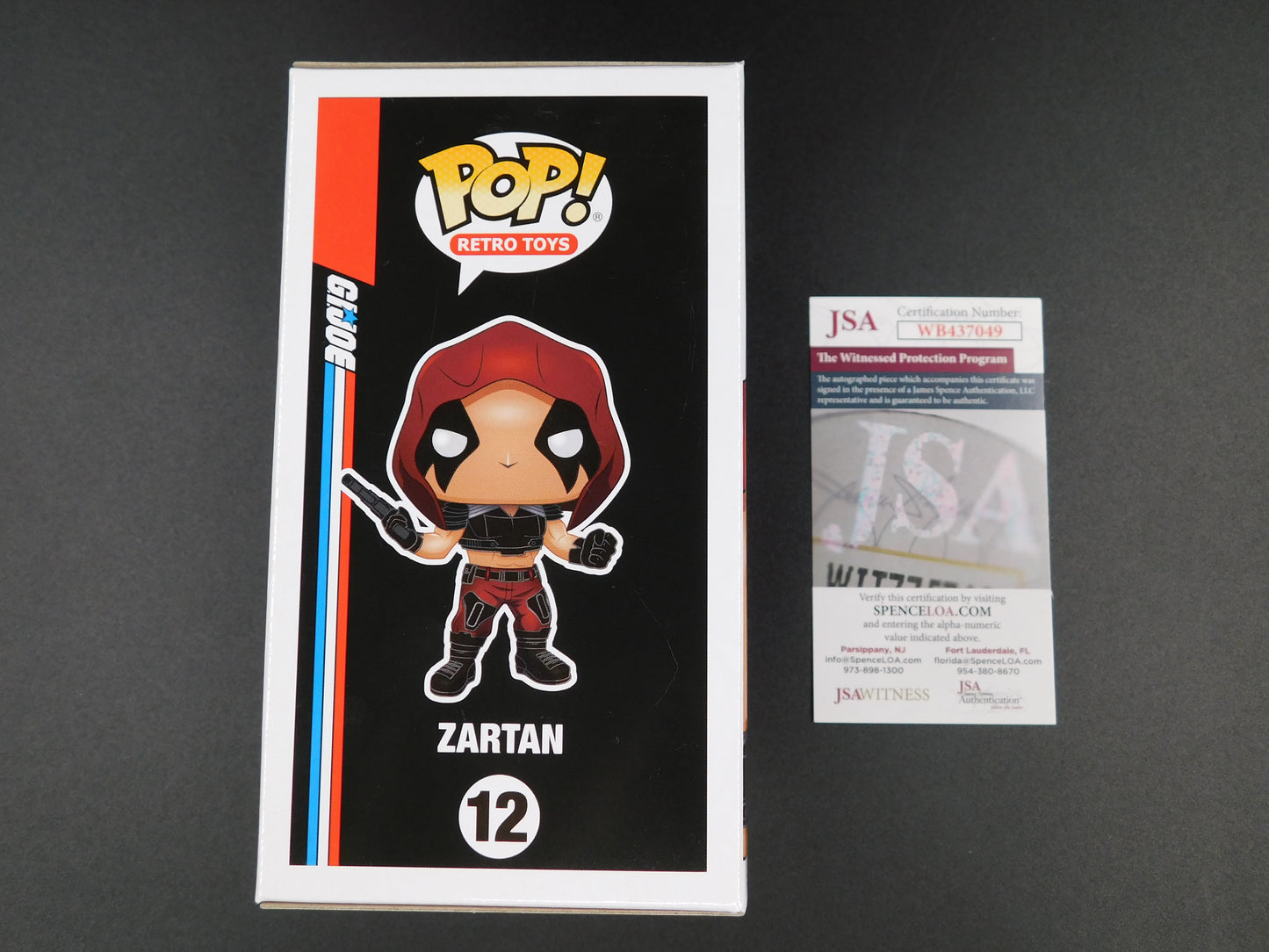 Zach Hoffman Signed Autographed Funko Pop 12 Zartan GI Joe JSA COA Red Ink