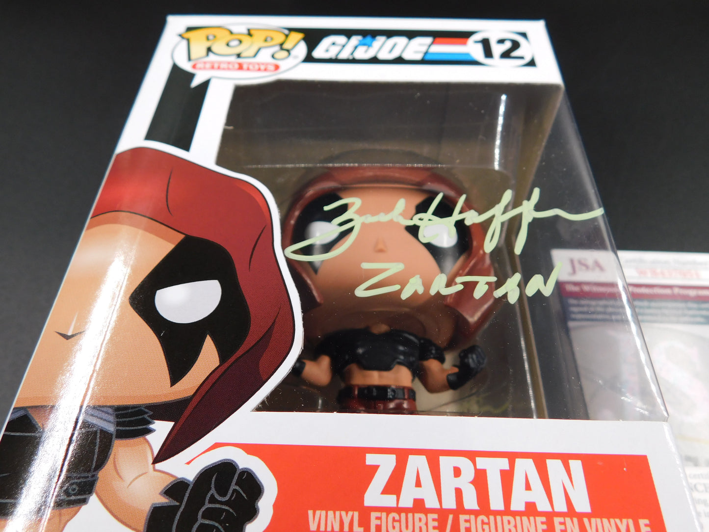 Zach Hoffman Signed Autographed Funko Pop 12 Zartan GI Joe JSA COA Green Ink