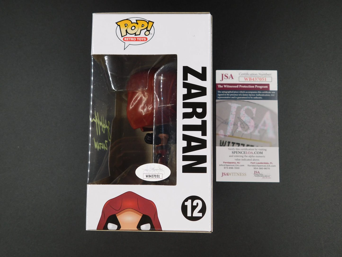 Zach Hoffman Signed Autographed Funko Pop 12 Zartan GI Joe JSA COA Green Ink