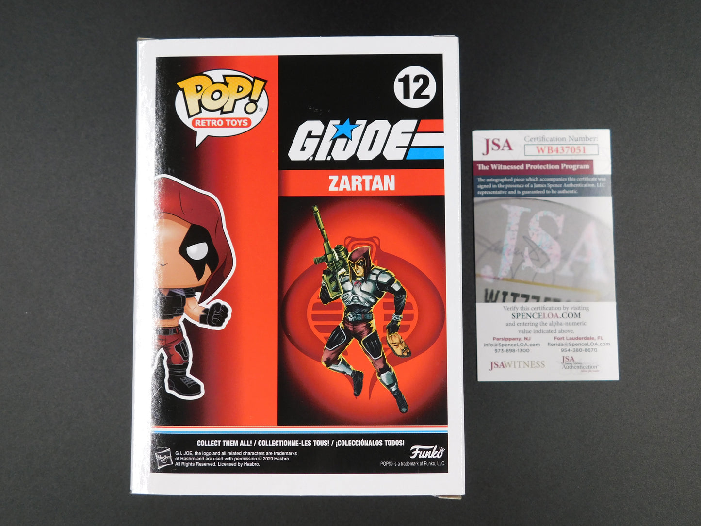 Zach Hoffman Signed Autographed Funko Pop 12 Zartan GI Joe JSA COA Green Ink