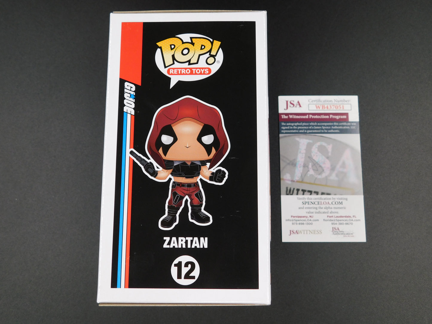 Zach Hoffman Signed Autographed Funko Pop 12 Zartan GI Joe JSA COA Green Ink