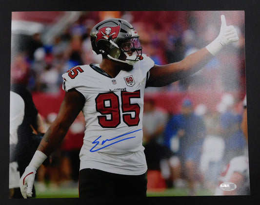 Elijah Roberts Signed Autographed 11x14 Photo Buccaneers JSA Authenticated