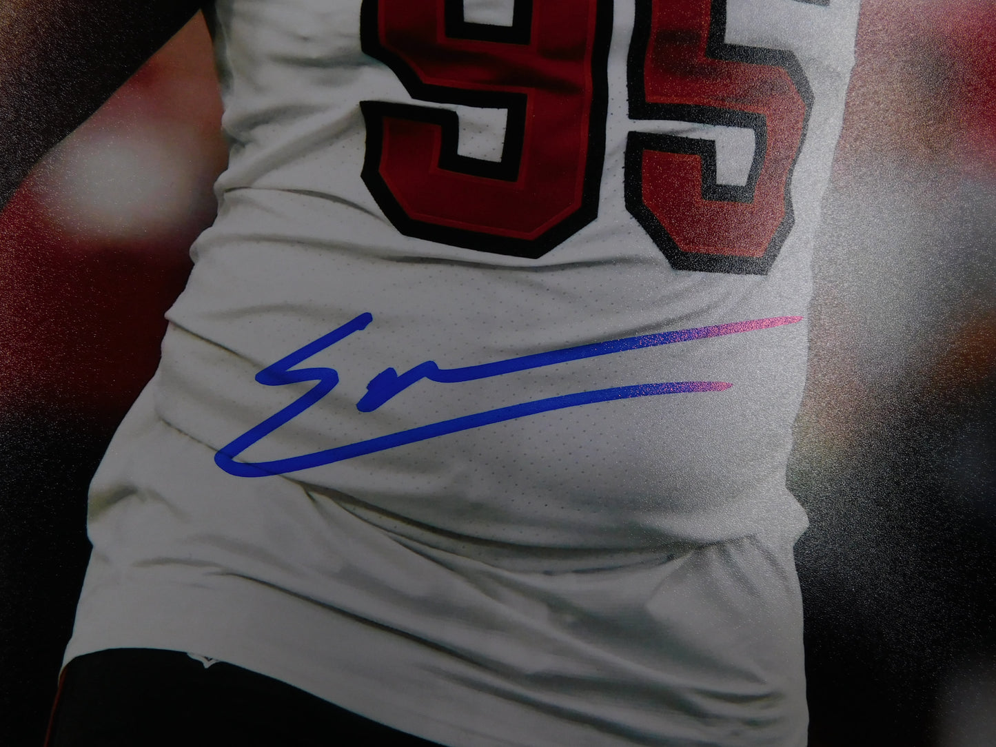 Elijah Roberts Signed Autographed 11x14 Photo Buccaneers JSA Authenticated