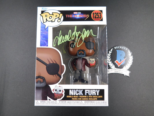 Samuel L. Jackson Signed Autographed Funko Pop 1253 Nick Fury The Marvels BAS COA