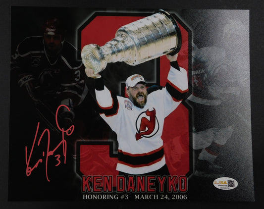 Ken Daneyko Signed Autographed 8x10 Photo New Jersey Devils JSA Authenticated