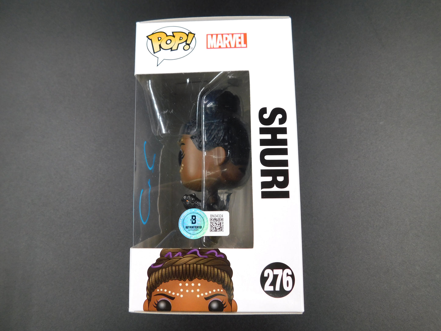 Letitia Wright Signed Autographed Funko Pop 276 Shuri Black Panther Marvel BAS COA