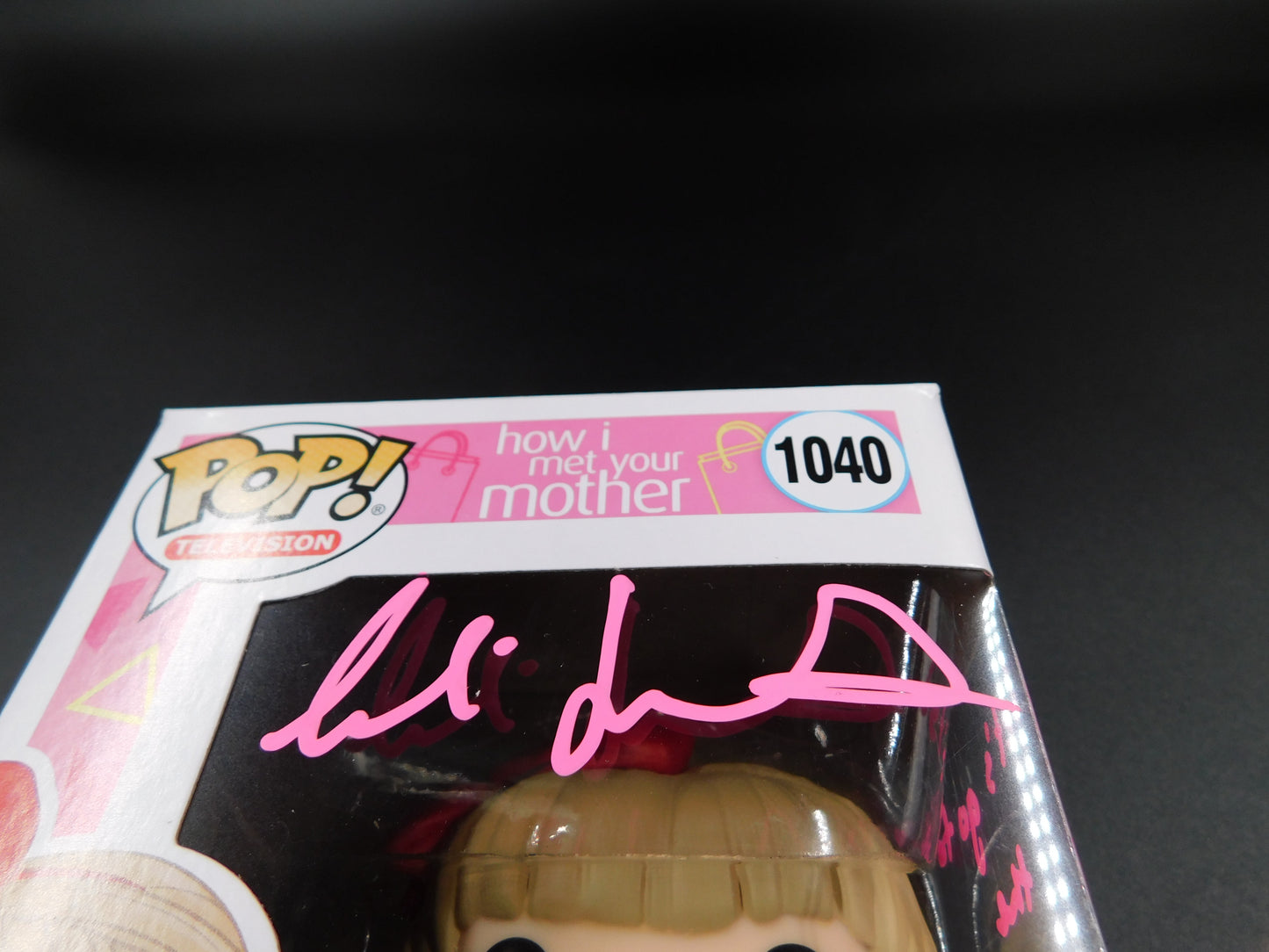 Cobie Smulders Signed Funko Pop 1040 Robin Sparkles How I Met Your Mother HIMYM NYCC JSA COA