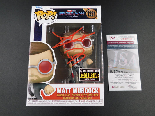 Charlie Cox Signed Autographed Funko Pop 1221 Matt Murdock Spider-Man Daredevil JSA COA