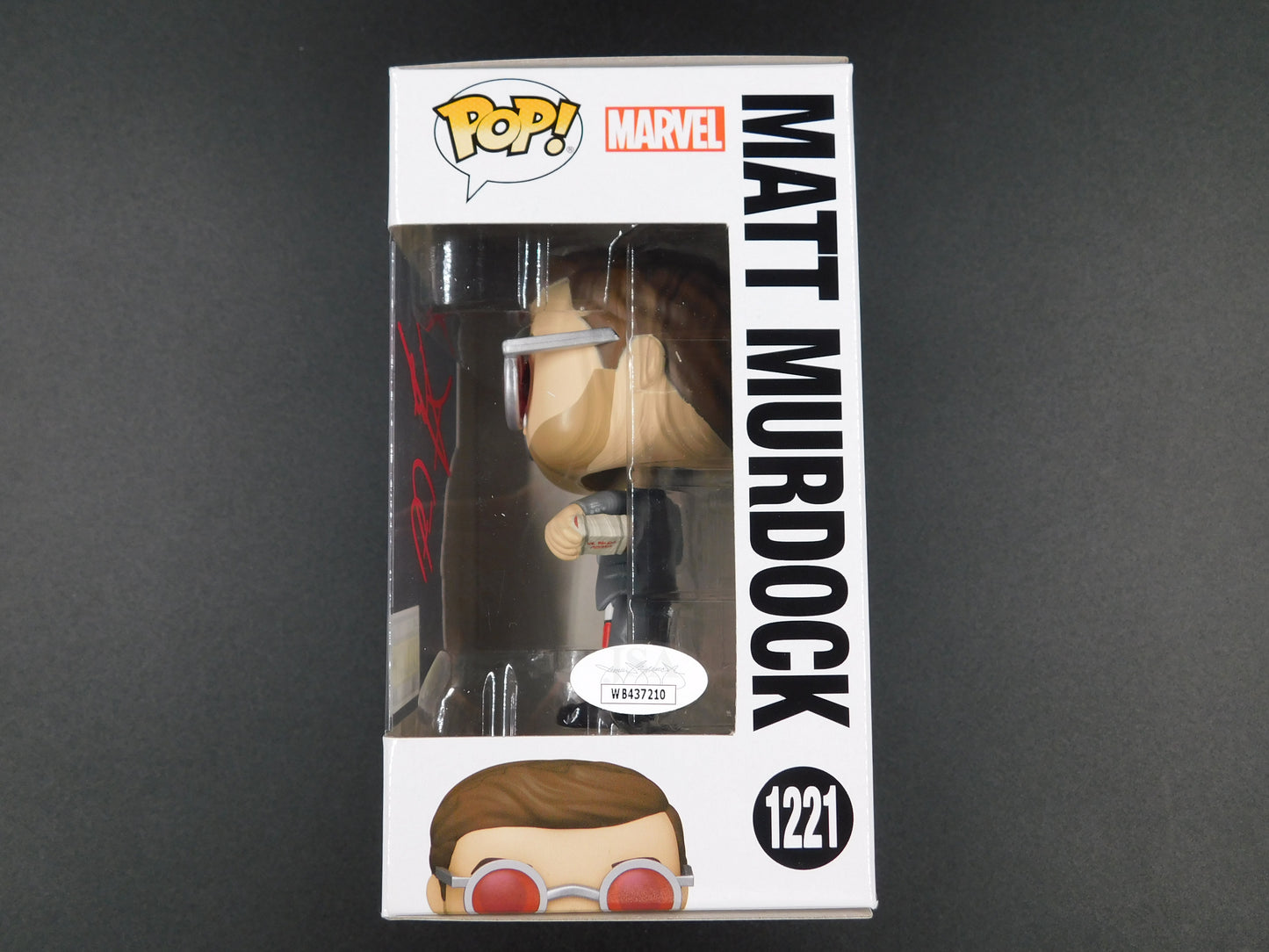 Charlie Cox Signed Autographed Funko Pop 1221 Matt Murdock Spider-Man Daredevil JSA COA