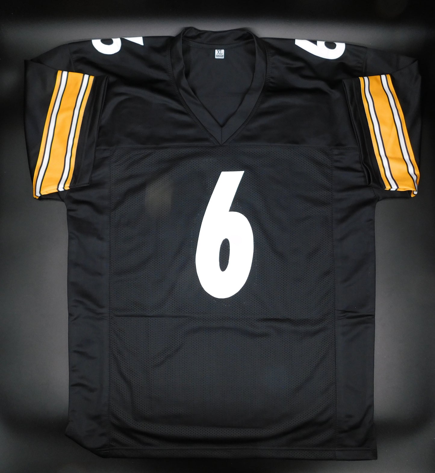 Patrick Pat Queen Signed Autographed Pittsburgh Steelers Black Jersey JSA COA