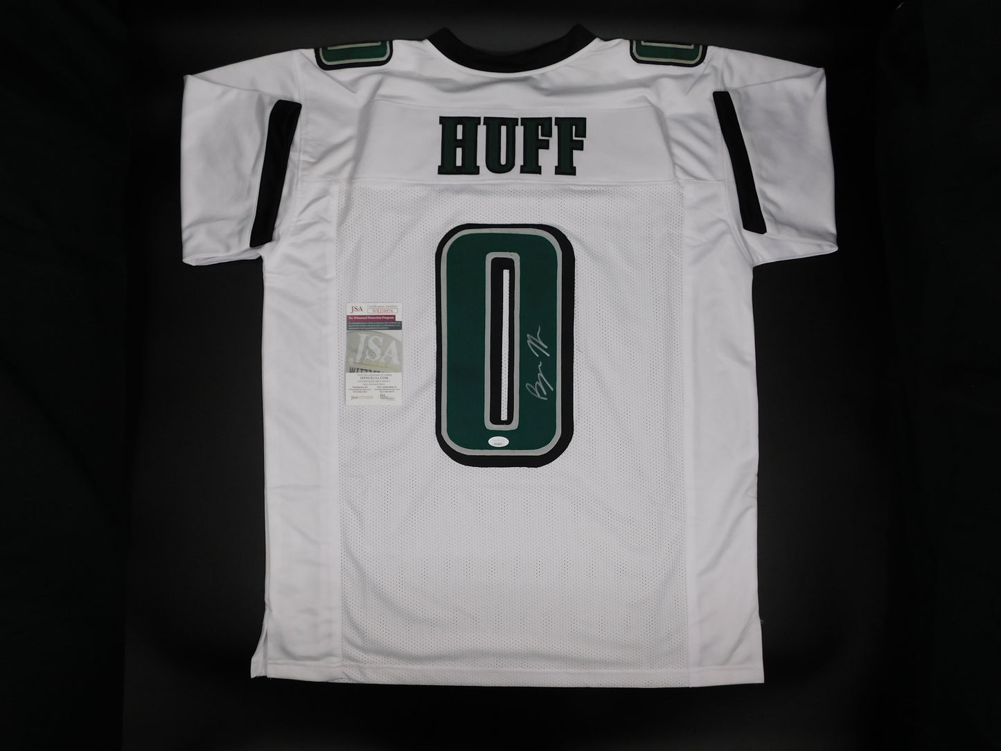 Bryce Huff Signed Autographed Philadelphia Eagles White Jersey Memphis JSA COA