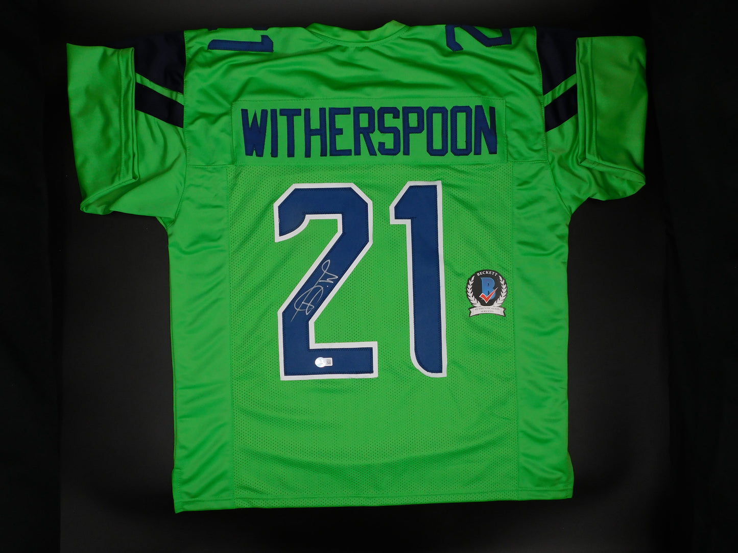 Devon Witherspoon Signed Autographed Seattle Seahawks Green Jersey JSA COA