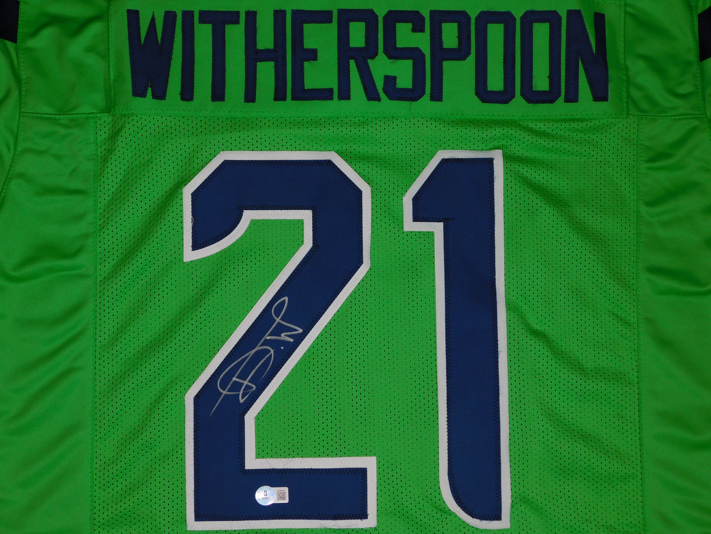 Devon Witherspoon Signed Autographed Seattle Seahawks Green Jersey JSA COA