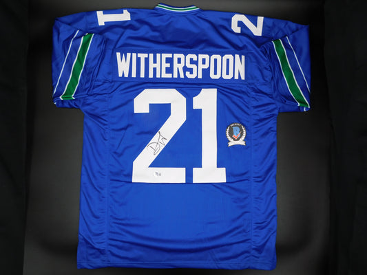 Devon Witherspoon Signed Autographed Seattle Seahawks Throwback Jersey JSA COA