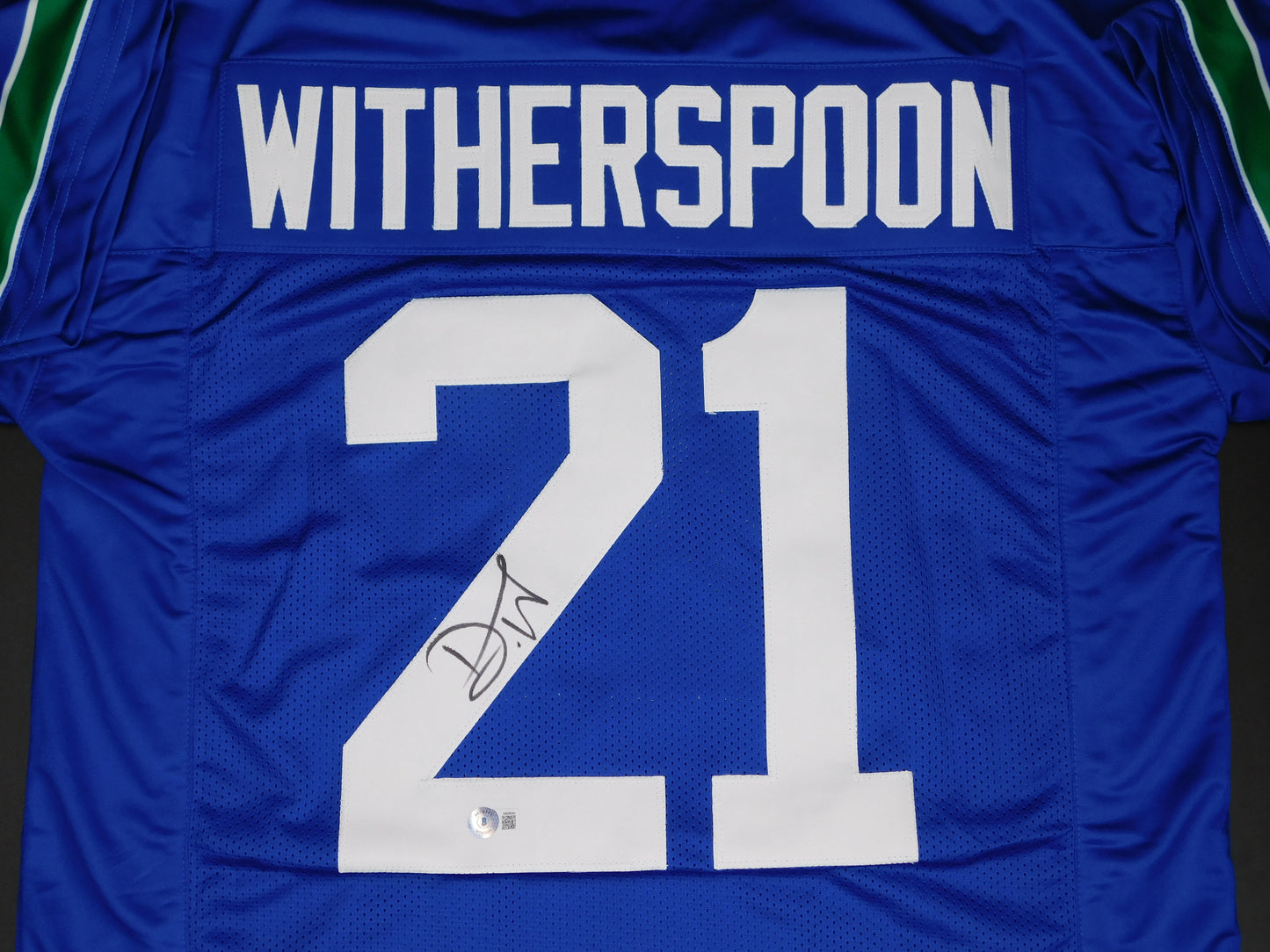 Devon Witherspoon Signed Autographed Seattle Seahawks Throwback Jersey JSA COA