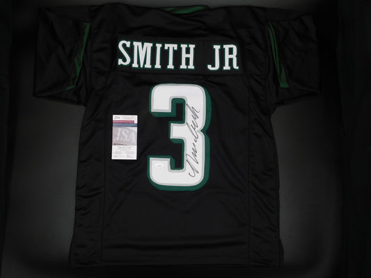 Nolan Smith Jr Signed Autographed Philadelphia Eagles Black Alternate Jersey Georgia JSA COA