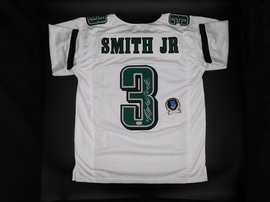 Nolan Smith Jr Signed Autographed Philadelphia Eagles White Jersey UGA JSA COA