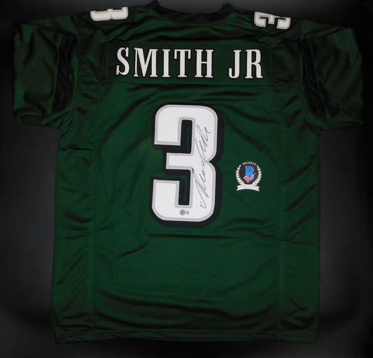 Nolan Smith Jr Signed Autographed Philadelphia Eagles Green Jersey UGA JSA COA