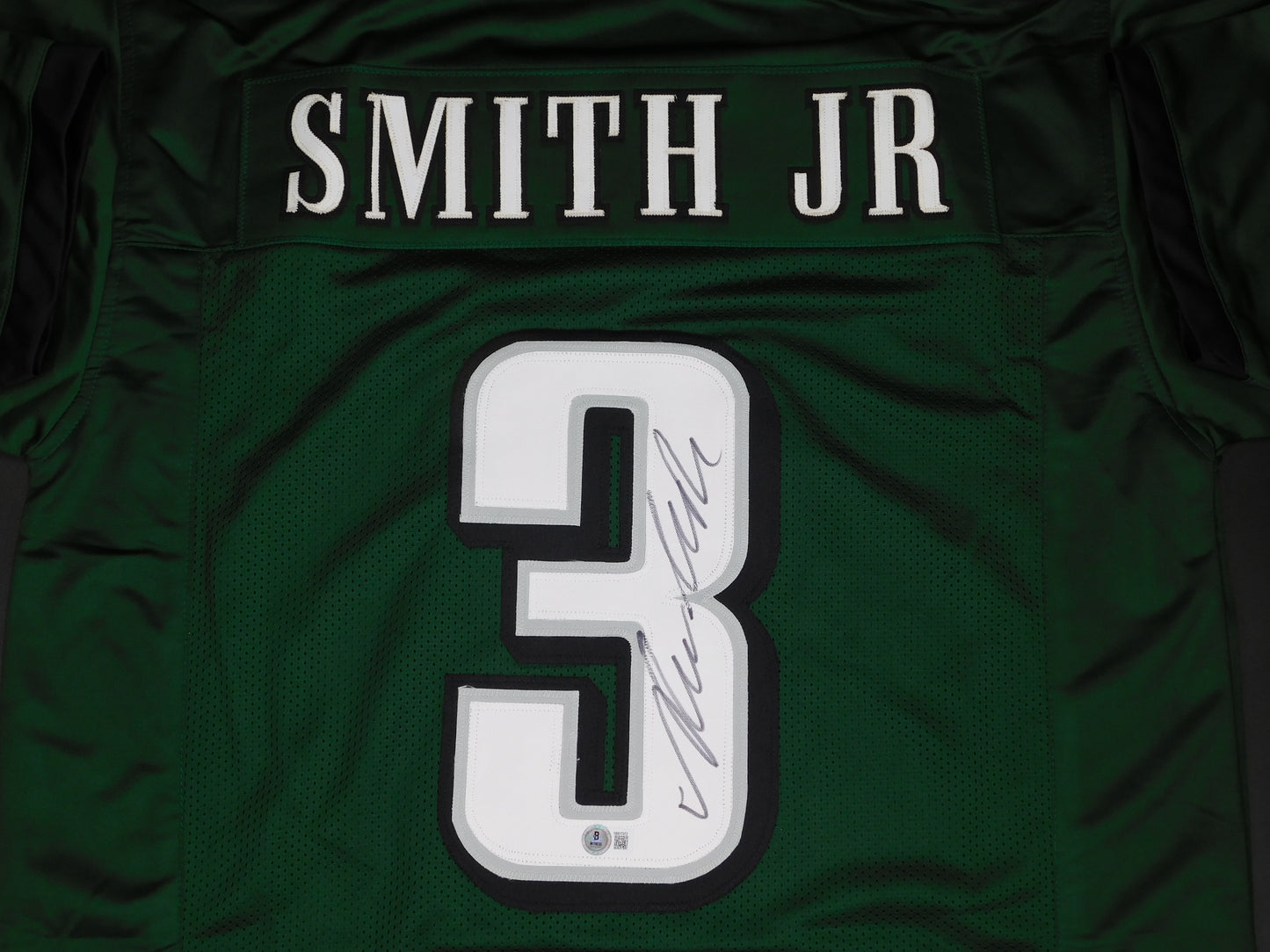 Nolan Smith Jr Signed Autographed Philadelphia Eagles Green Jersey UGA JSA COA