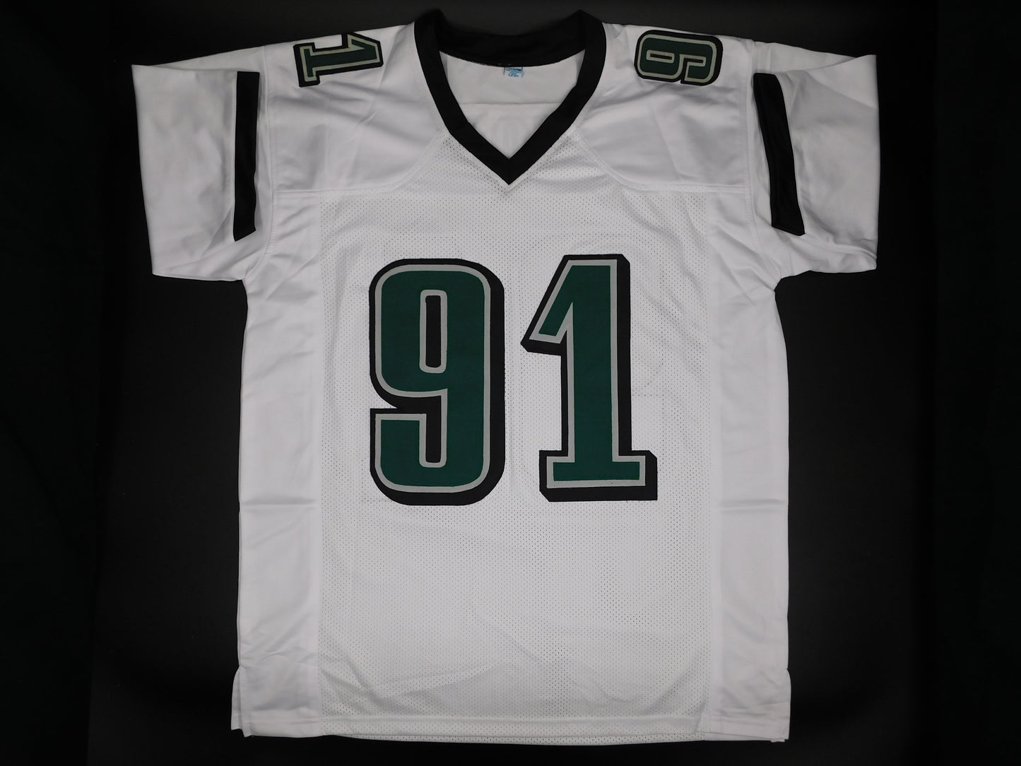 Fletcher Cox Signed Autographed Philadelphia Eagles White Jersey Champ JSA COA