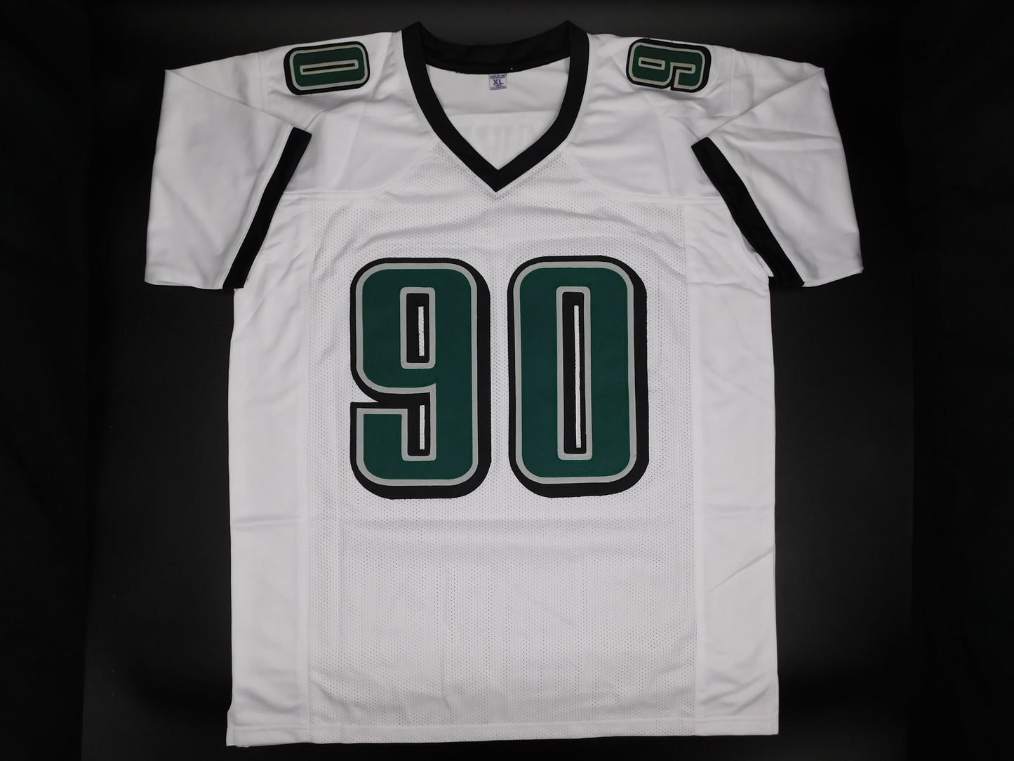 Jordan Davis Signed Autographed Philadelphia Eagles White Jersey UGA BAS COA