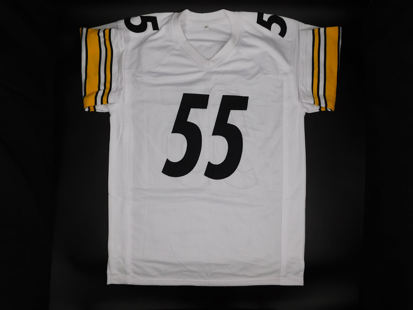 Joey Porter Sr Signed Autographed Pittsburgh Steelers White Jersey Champ JSA COA