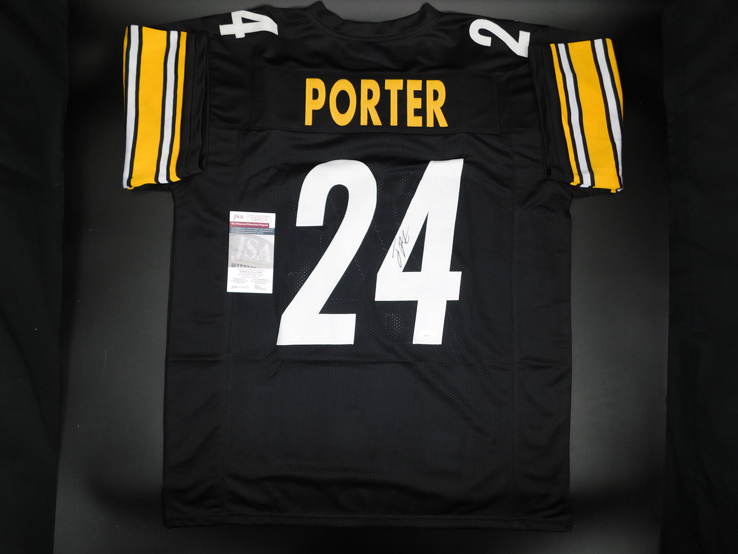 Joey Porter Jr Signed Autographed Pittsburgh Steelers Black Jersey PSU JSA COA