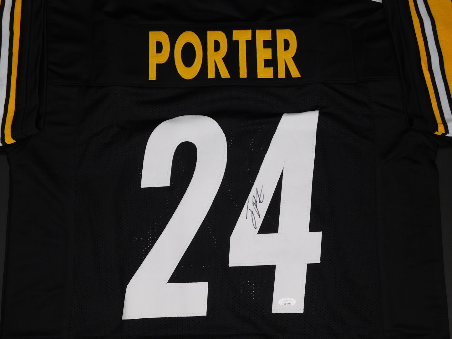 Joey Porter Jr Signed Autographed Pittsburgh Steelers Black Jersey PSU JSA COA