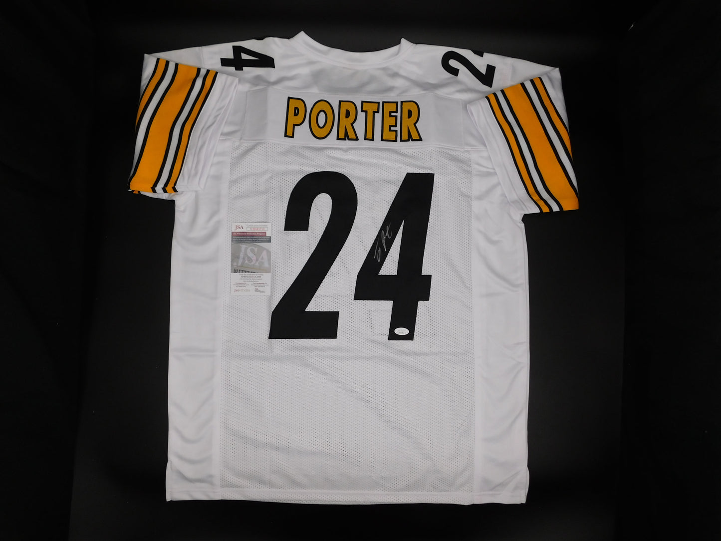 Joey Porter Jr Signed Autographed Pittsburgh Steelers White Jersey PSU JSA COA