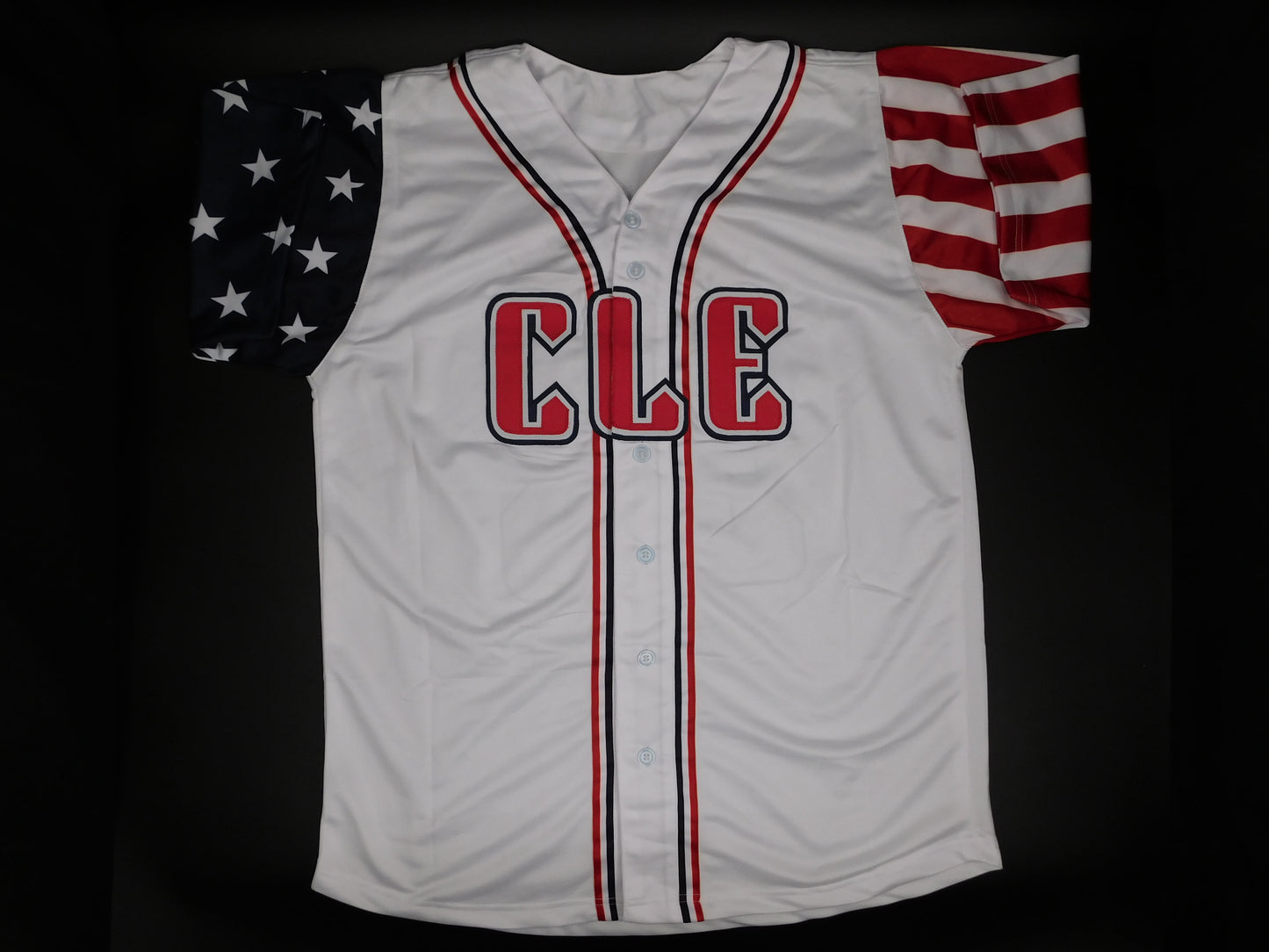 Steven Kwan Signed Autographed Cleveland Guardians American Flag Baseball Jersey JSA COA