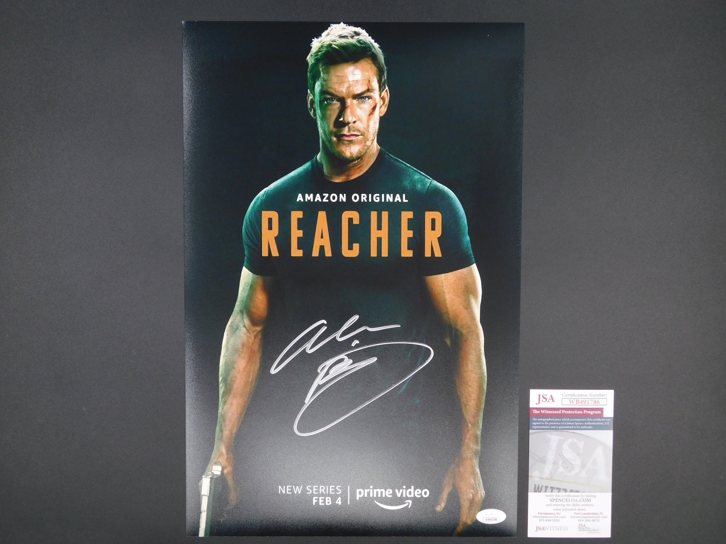 Alan Ritchson Signed Autographed 11x17 Photo Reacher Blue Mountain State JSA COA