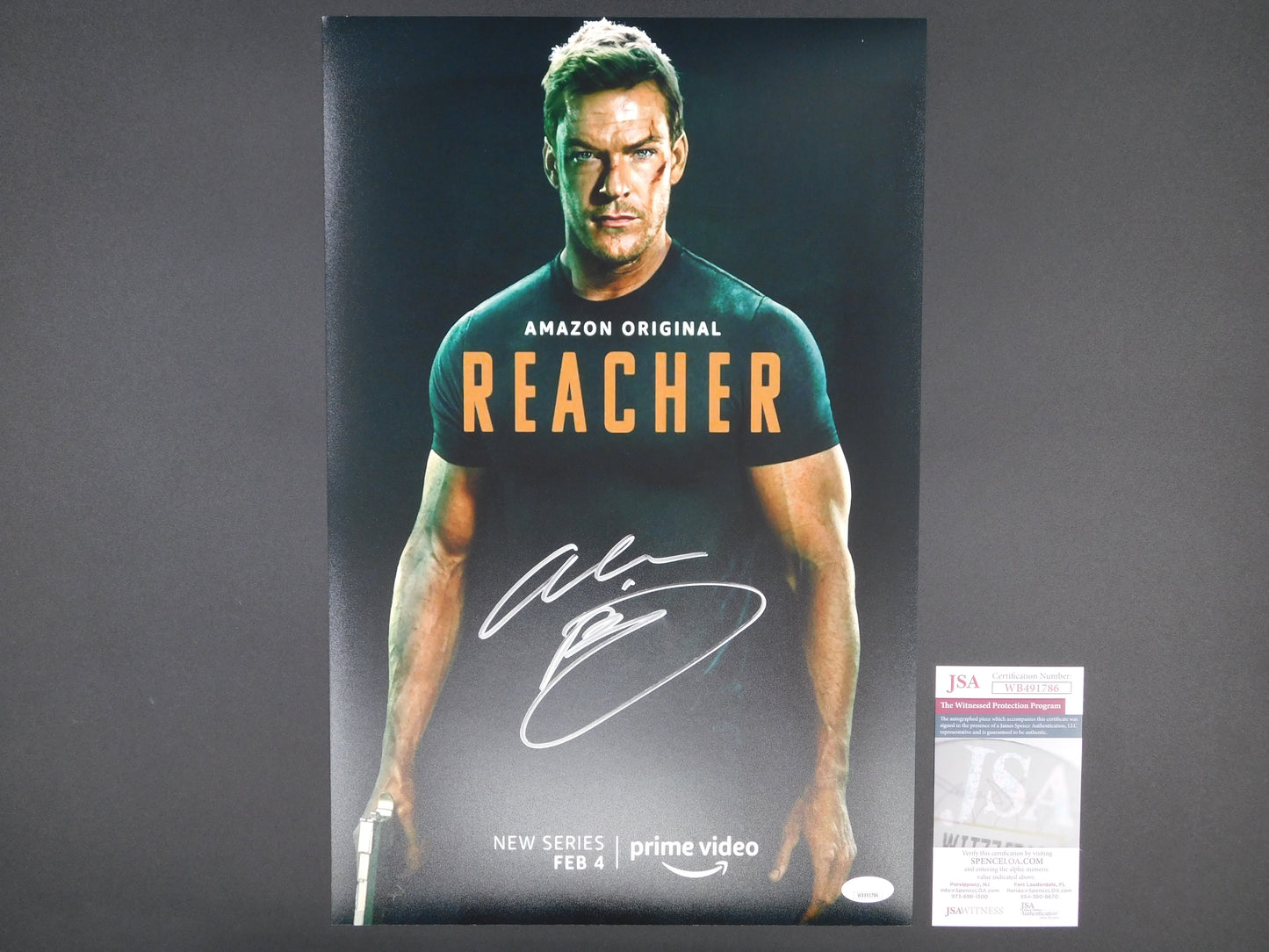 Alan Ritchson Signed Autographed 11x17 Photo Reacher Blue Mountain State JSA COA