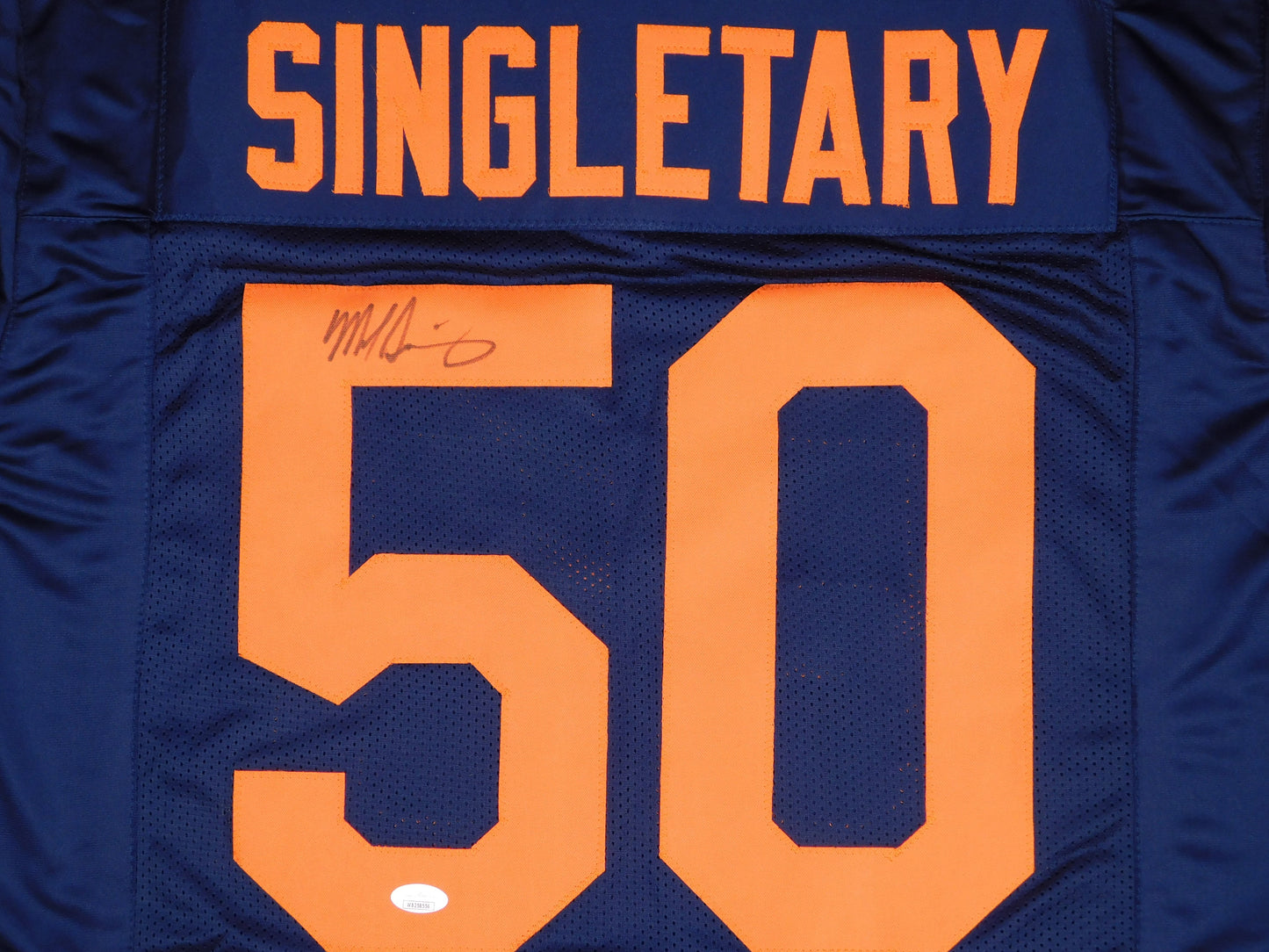 Mike Singletary Signed Autographed Chicago Bears Throwback Jersey HOF JSA COA