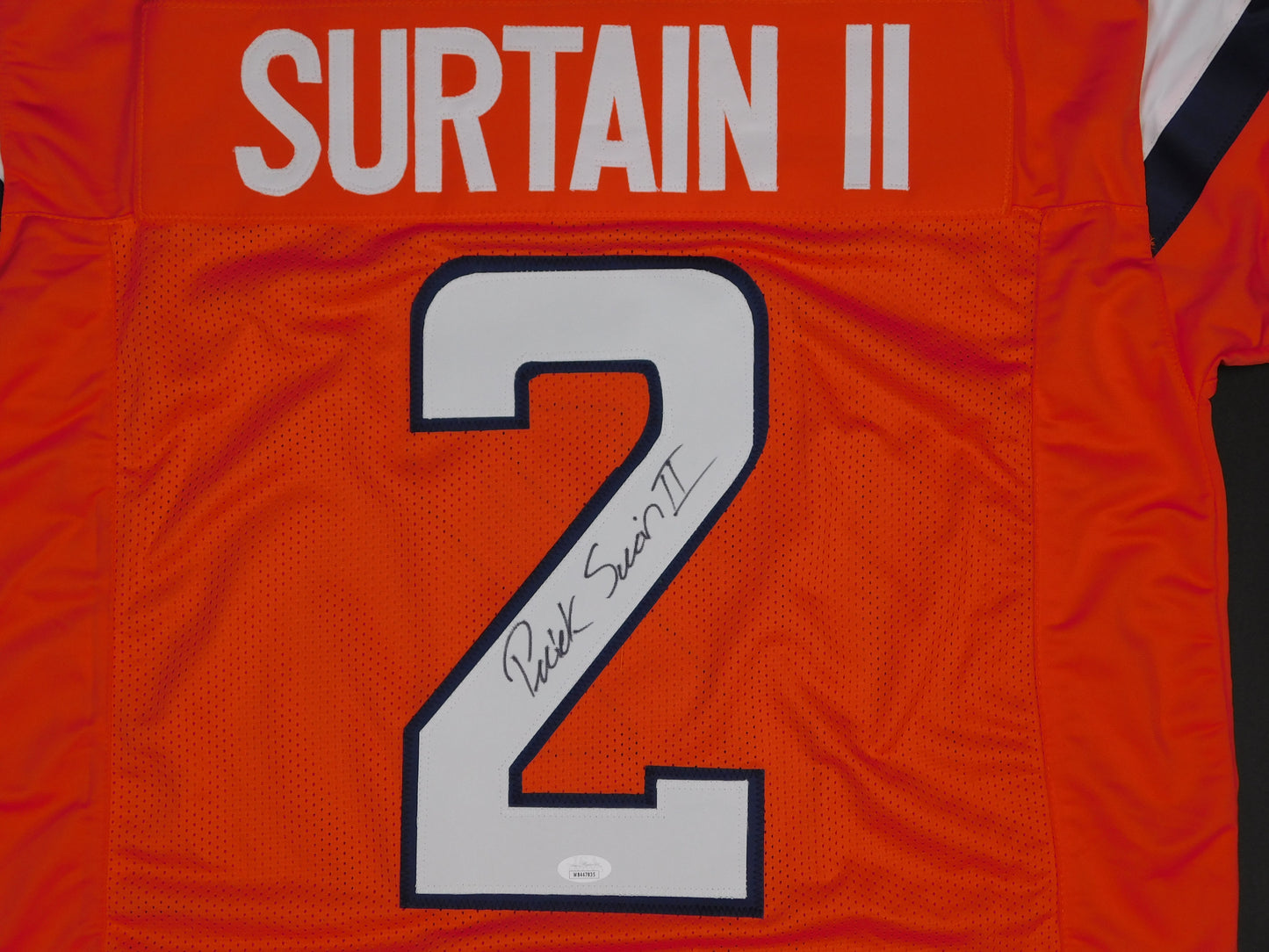 Patrick Pat Surtain II Signed Autographed Denver Broncos 2024 Orange Jersey JSA COA