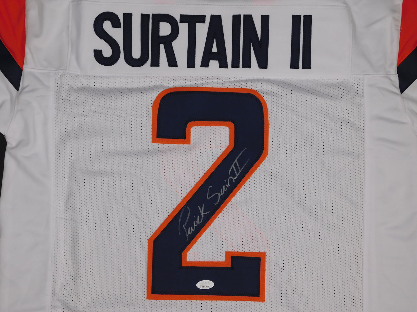 Patrick Pat Surtain II Signed Autographed Denver Broncos 2024 White Jersey JSA COA