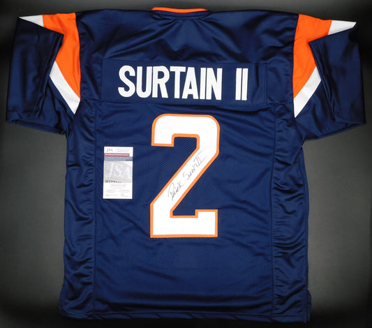 Patrick Pat Surtain II Signed Autographed Denver Broncos 2024 Blue Jersey JSA COA