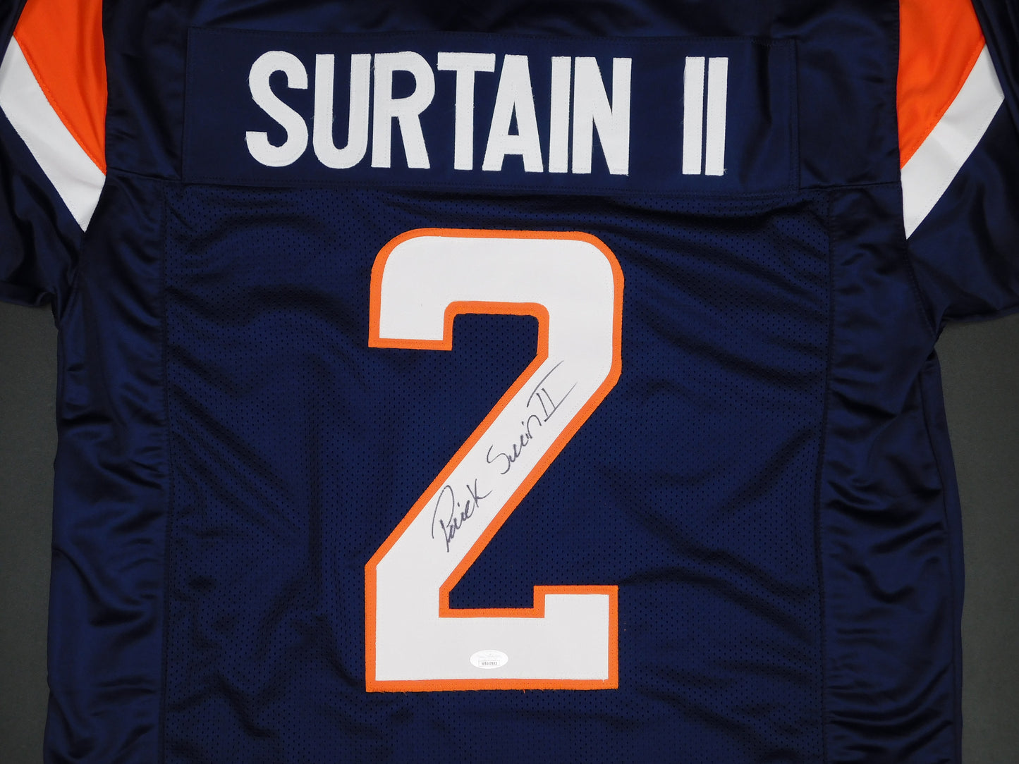 Patrick Pat Surtain II Signed Autographed Denver Broncos 2024 Blue Jersey JSA COA