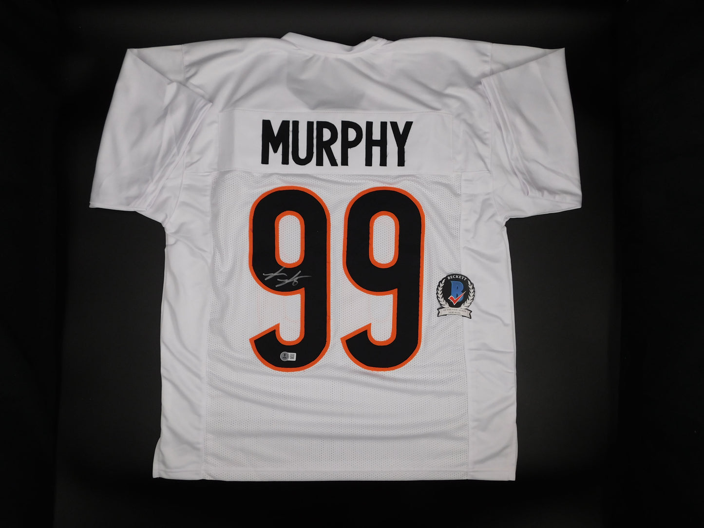 Myles Murphy Signed Autographed Cincinnati Bengals White Jersey Clemson BAS COA