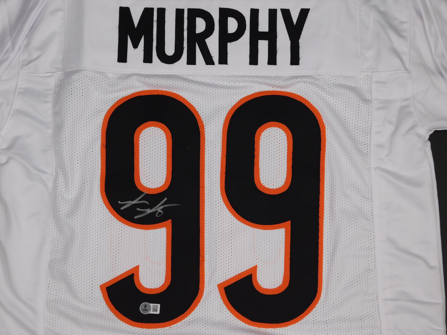 Myles Murphy Signed Autographed Cincinnati Bengals White Jersey Clemson BAS COA