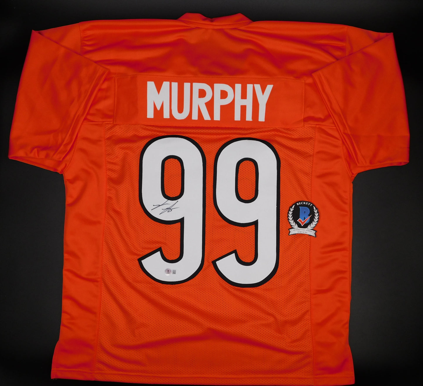 Myles Murphy Signed Autographed Cincinnati Bengals Orange Jersey Clemson BAS COA