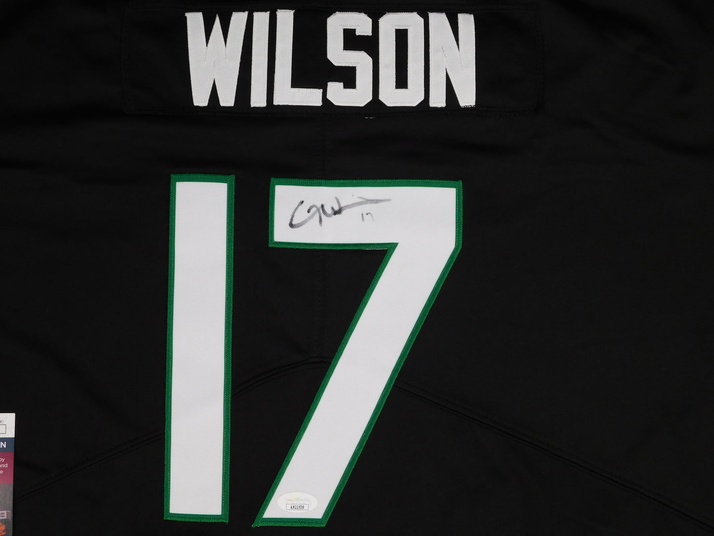 Garrett Wilson Signed Autographed Authentic New York Jets NIKE Jersey JSA COA