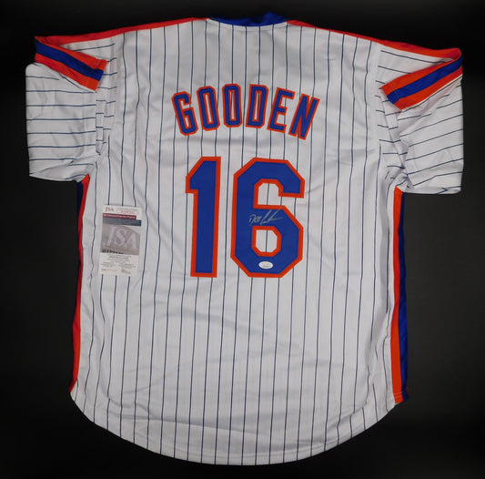 Doc Gooden Signed Autographed NYM New York Mets Baseball Jersey Dr. K JSA COA