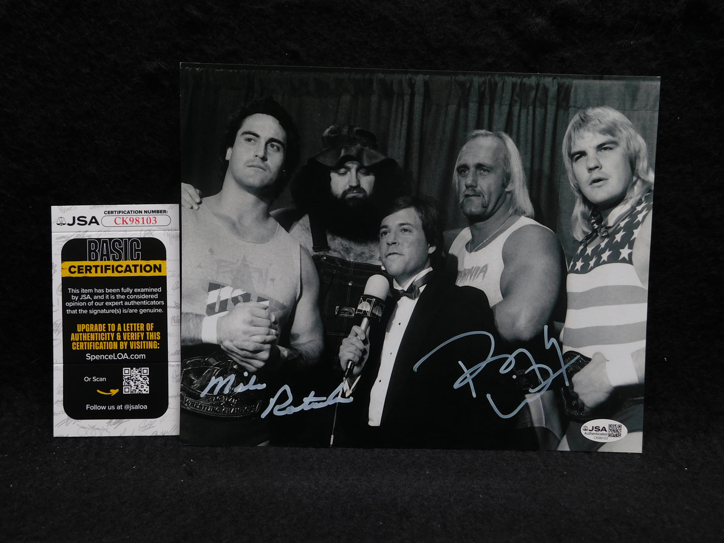 Barry Windham & Mike Rotundo Signed/Autographed 8x10 Photo JSA COA WWE