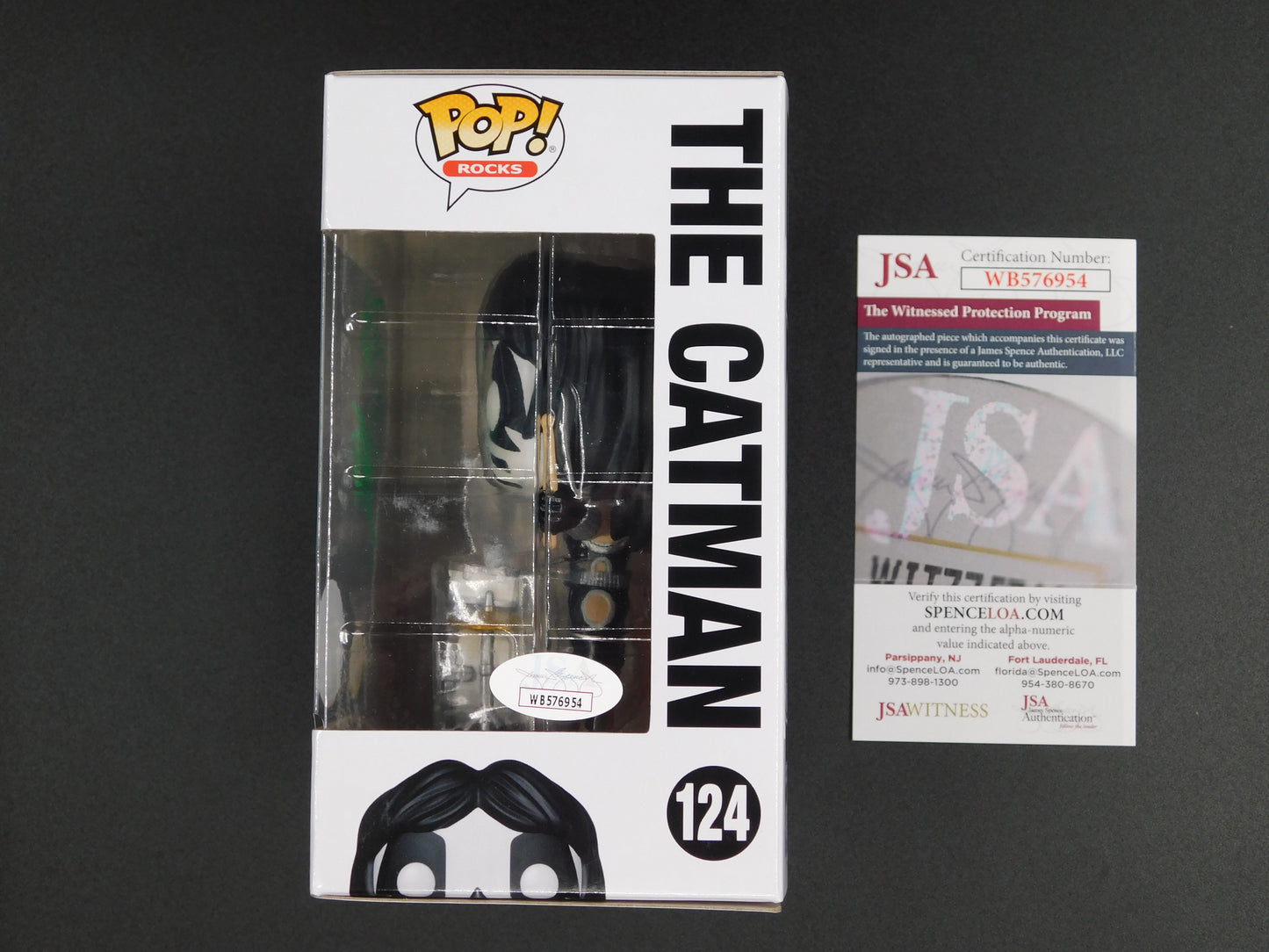 Peter Criss Signed Autographed Funko Pop 124 KISS The Catman GITD Exclusive HOF JSA COA