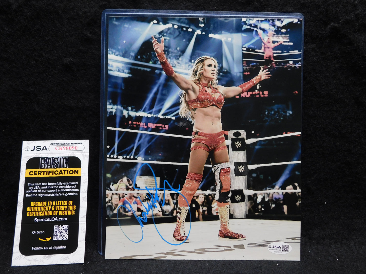 Charlotte Flair Signed/Autographed 8x10 Photo JSA COA WWE