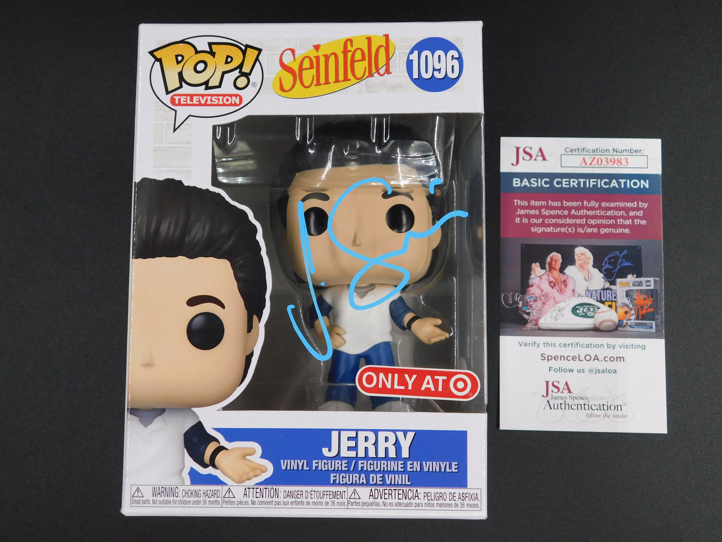 Jerry Seinfeld Signed Autographed Funko Pop! 1096 Jerry Target Exclusive JSA COA