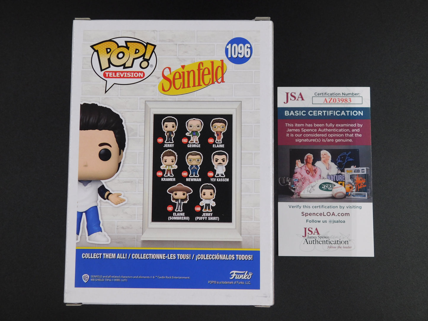 Jerry Seinfeld Signed Autographed Funko Pop! 1096 Jerry Target Exclusive JSA COA