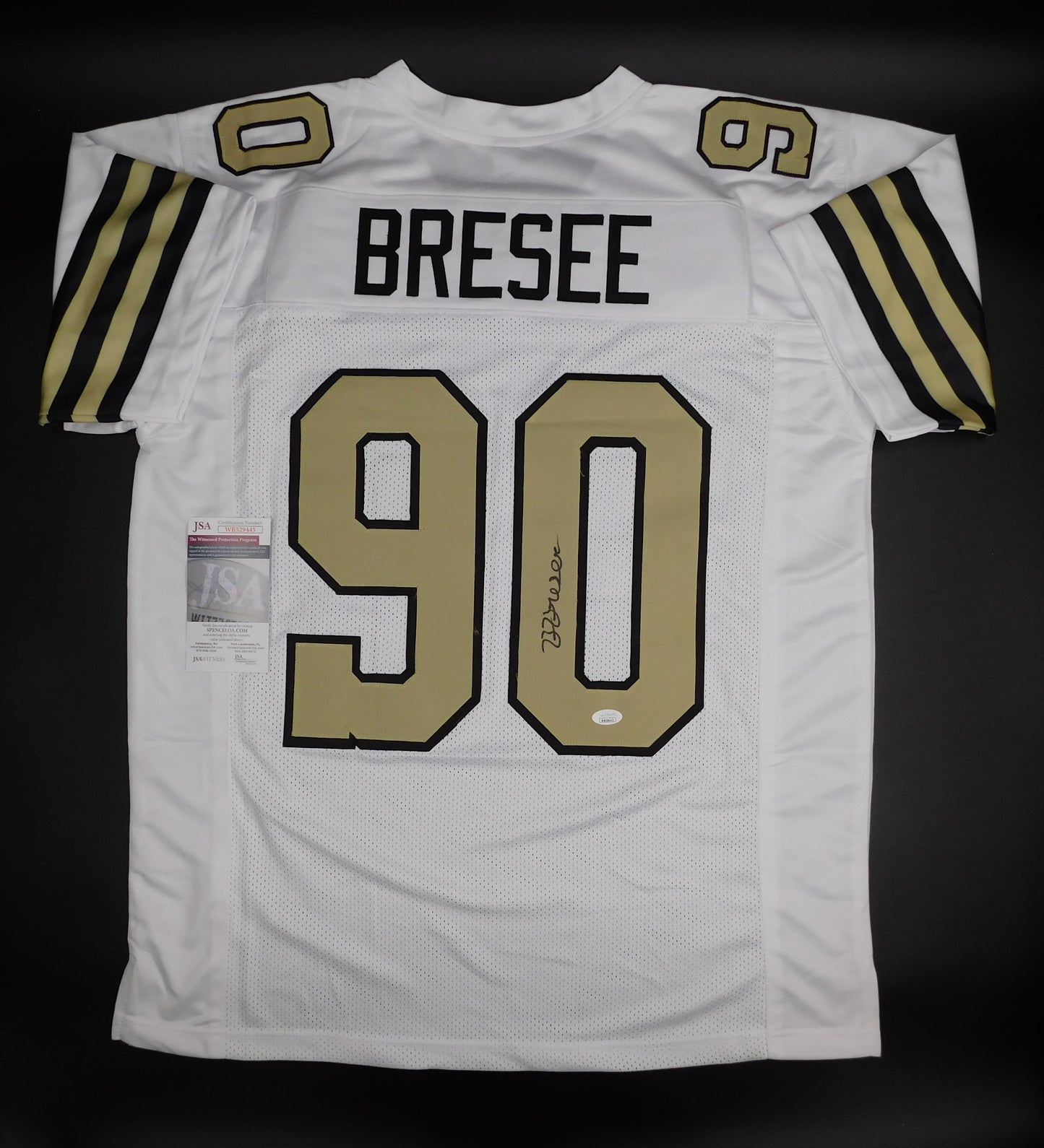 Bryan Bresee Signed Autographed New Orleans Saints Color Rush Jersey Clemson JSA COA